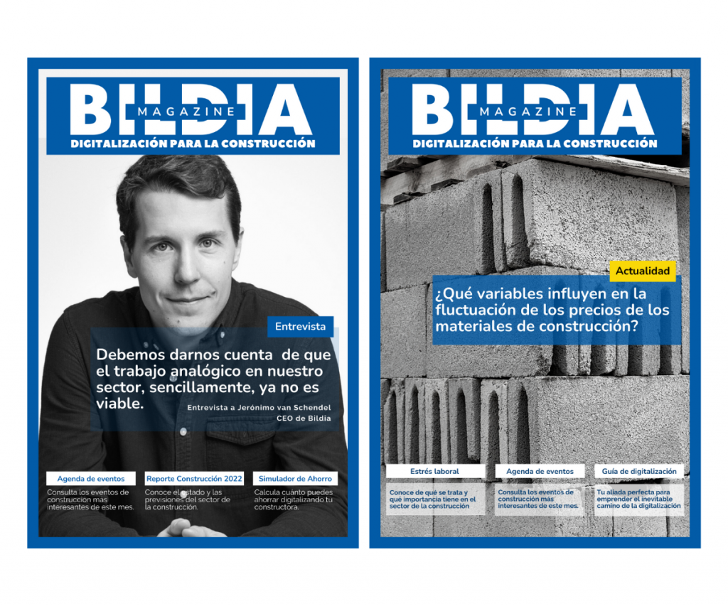 Magazine de construcción y digitalización